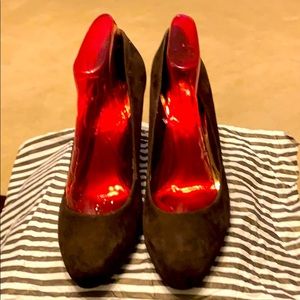 AnnTaylor loft Chocolate Brown Suede Pumps size 9